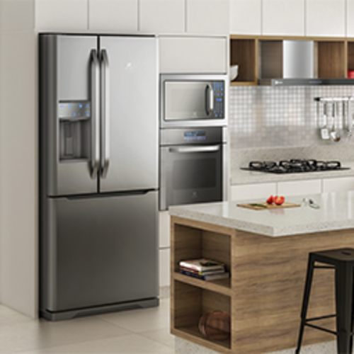 Geladeira Frost Free Electrolux French Door Inverter 538L Inox DM85X